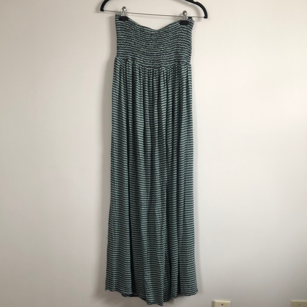 Banana Republic strapless summer midi dress